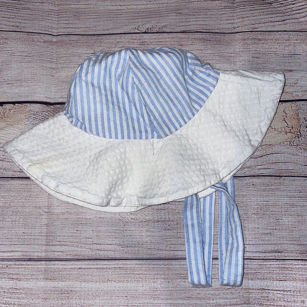 Sugar Dumplin Seersucker Sun Hat